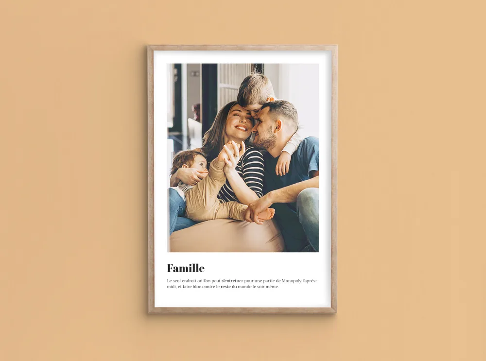 Poster Photo Famille